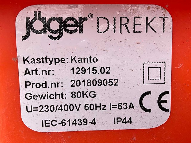 2018 jäger direkt kanto bouw aansluitkast - afbeelding 3 van  11