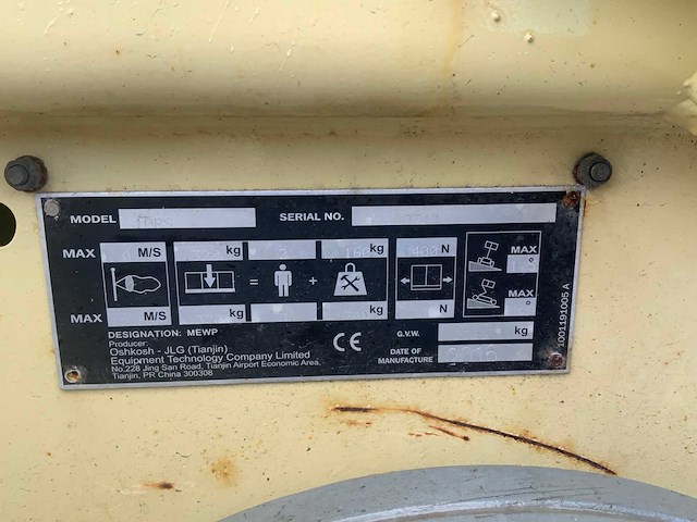 2018 jlg 10 rs schaarhoogwerker - afbeelding 13 van  20