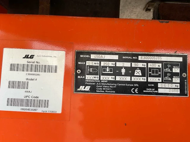 2018 jlg 450aj hoogwerker - afbeelding 7 van  26