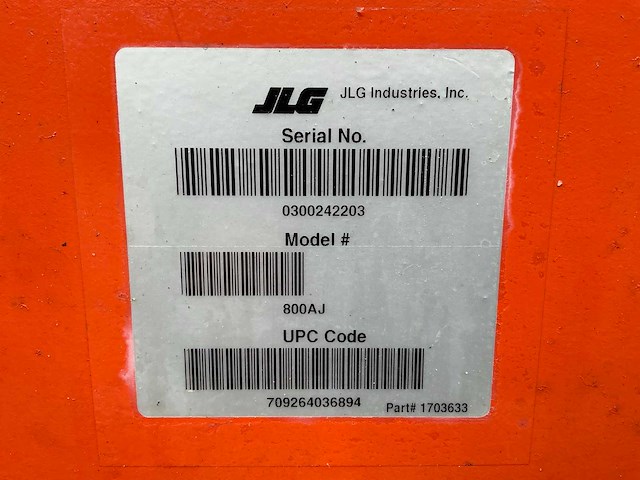 2018 jlg 800 aj hoogwerker - afbeelding 35 van  41