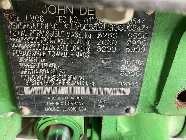 2018 john deere 5085m vierwielaangedreven landbouwtractor - afbeelding 10 van  15