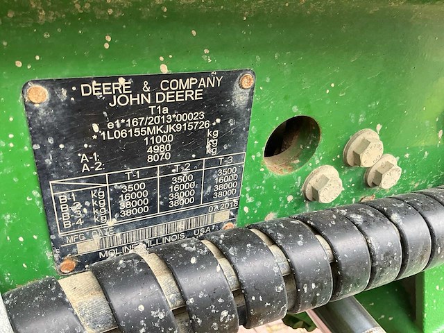 2018 john deere 6155 m powerquad vierwielaangedreven landbouwtractor - afbeelding 31 van  38