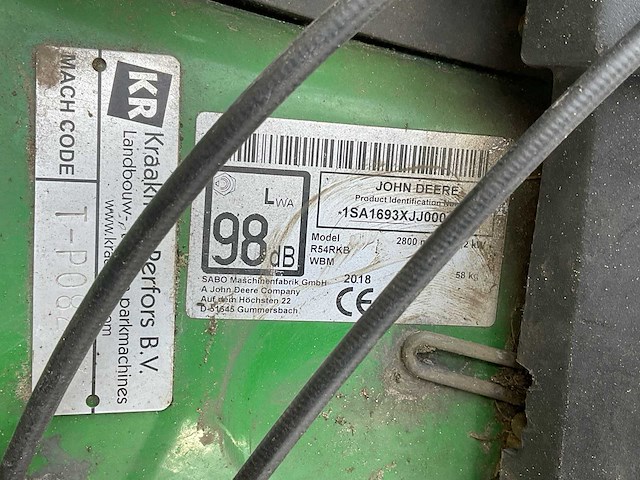 2018 john deere r54rkb maaimachine - afbeelding 8 van  12