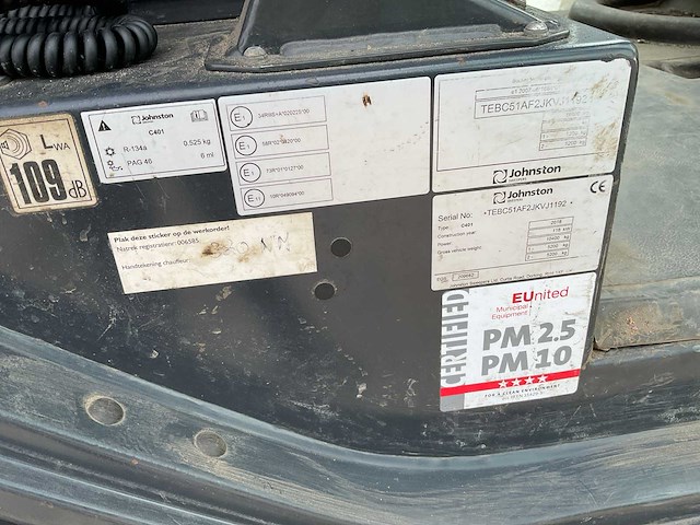 2018 johnston c401 veegmachine - afbeelding 8 van  41