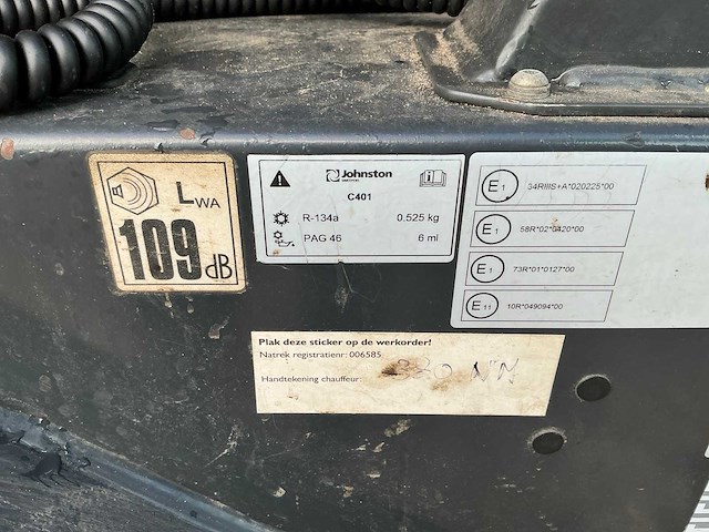 2018 johnston c401 veegmachine - afbeelding 36 van  41