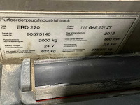 2018 jungheinrich erd 220 2000kg meerij stapelaar - afbeelding 6 van  14
