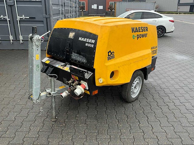 2018 kaeser m50e (sigma e-power) mobiele elektronische compressor op aanhanger - afbeelding 1 van  17