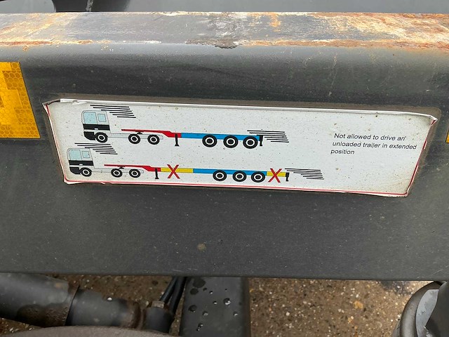 2018 kassbohrer multicont containerchassis oplegger - afbeelding 5 van  34