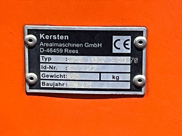 2018 kersten k 2000 g / efkm10037 zelfrijdende veegmachine - afbeelding 6 van  15