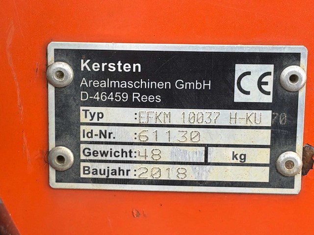 2018 kersten k 2000 g / efkm10037 zelfrijdende veegmachine - afbeelding 8 van  15