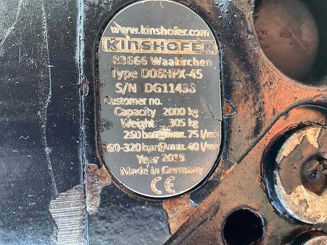 2018 kinshofer d06hpx-45 sloopgrijper / sorteergrijper - afbeelding 2 van  10