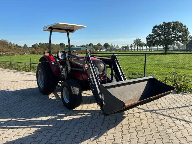 2018 knegt 504g3 4wd tractor met stoll fc 550 p voorlader, vorken en grondbak - afbeelding 22 van  47