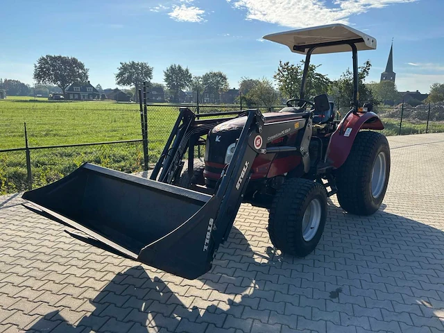 2018 knegt 504g3 4wd tractor met stoll fc 550 p voorlader, vorken en grondbak - afbeelding 1 van  47