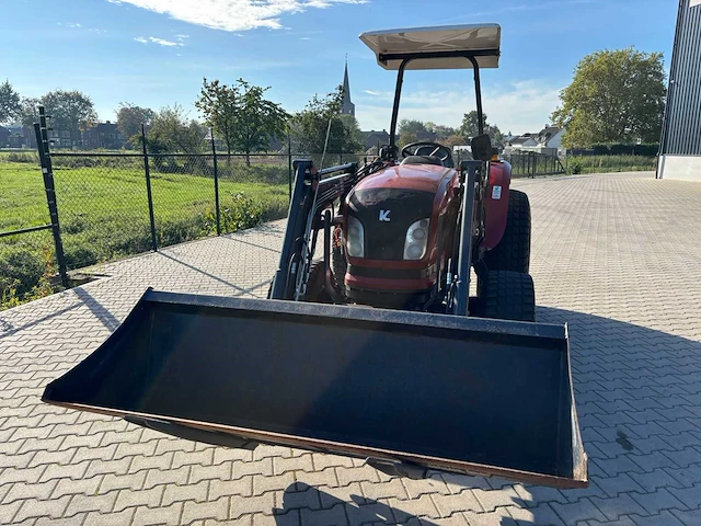 2018 knegt 504g3 4wd tractor met stoll fc 550 p voorlader, vorken en grondbak - afbeelding 26 van  47