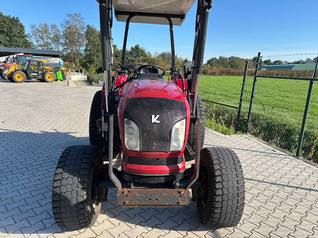 2018 knegt 504g3 4wd tractor met stoll fc 550 p voorlader, vorken en grondbak - afbeelding 39 van  47