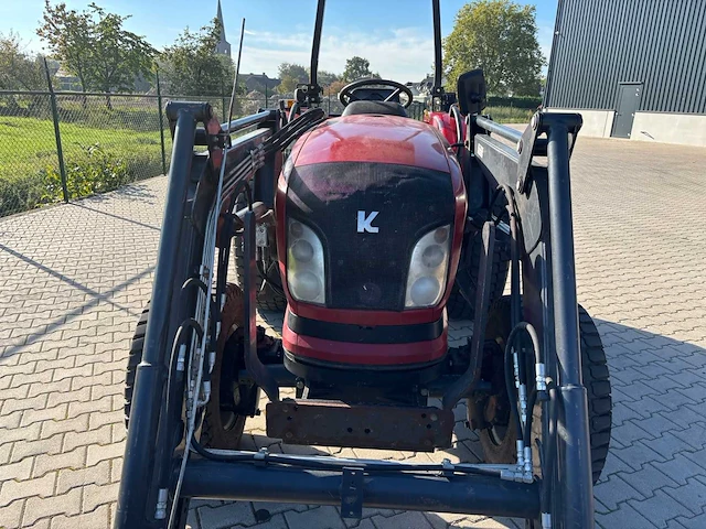 2018 knegt 504g3 4wd tractor met stoll fc 550 p voorlader, vorken en grondbak - afbeelding 25 van  47