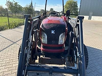 2018 knegt 504g3 4wd tractor met stoll fc 550 p voorlader, vorken en grondbak - afbeelding 25 van  47