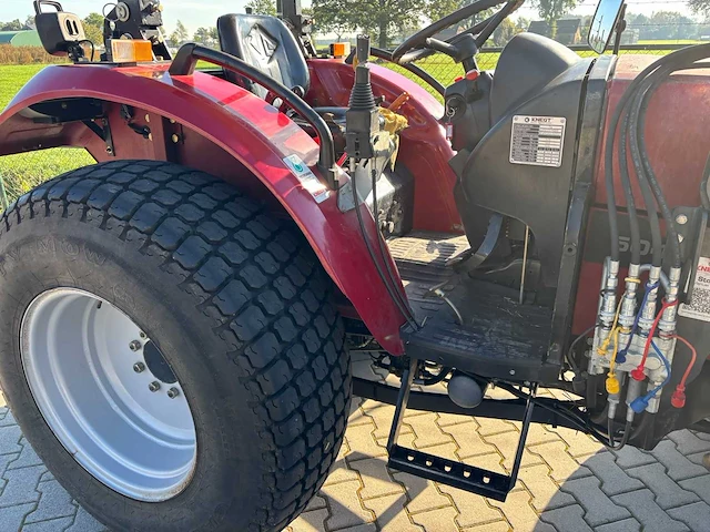 2018 knegt 504g3 4wd tractor met stoll fc 550 p voorlader, vorken en grondbak - afbeelding 44 van  47