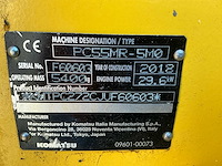 2018 komatsu pc55mr-5mi midigraafmachine - afbeelding 23 van  29