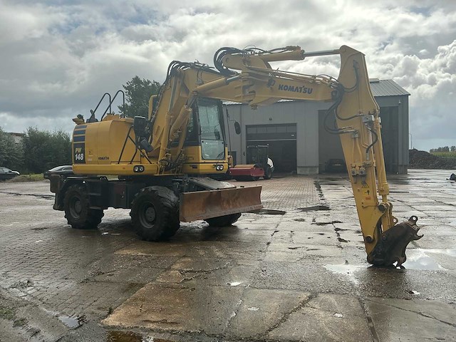 2018 komatsu pw148-10 banden graafmachine - afbeelding 25 van  26