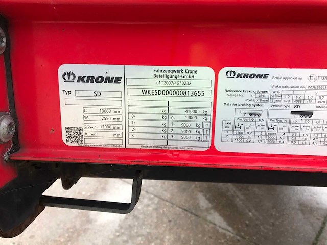 2018 krone sd oplegger - afbeelding 10 van  29