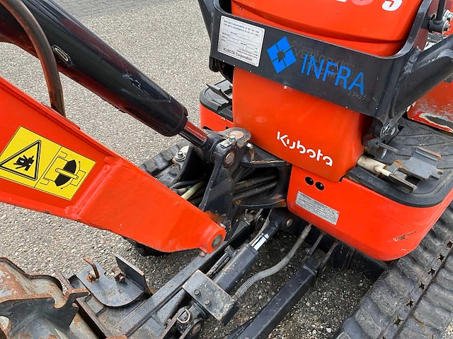 2018 kubota u10-3 minigraafmachine - afbeelding 17 van  35