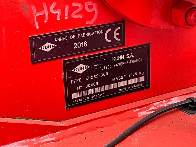 2018 kuhn el282-300 frees - afbeelding 13 van  20