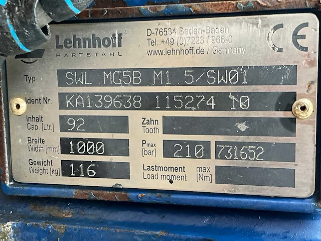 2018 lehnhof swl mg5b-1000 kantelbak - afbeelding 9 van  9