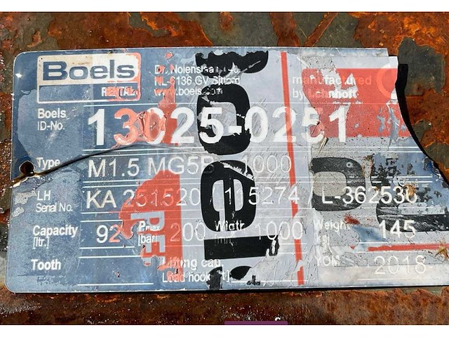 2018 lehnhoff / hartstahl m1.5 mg5b-1000 kantelbak - afbeelding 5 van  5
