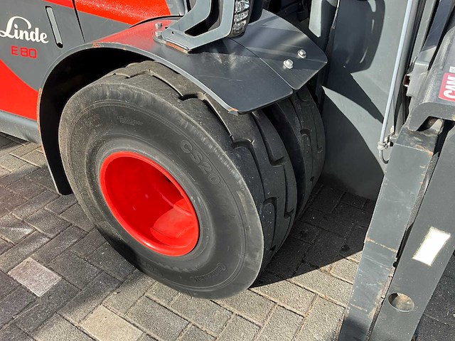 2018 linde e 80 vorkheftruck - afbeelding 10 van  30