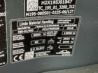 2018 linde e 80 vorkheftruck - afbeelding 24 van  30