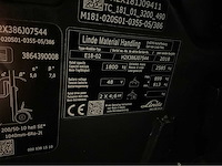 2018 linde e18-02 1800kg lepelversteller vorkheftruck - afbeelding 8 van  16