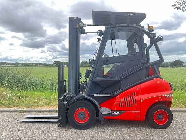 2018 linde h45t-02 4500kg lepelversteller vorkheftruck - afbeelding 1 van  21