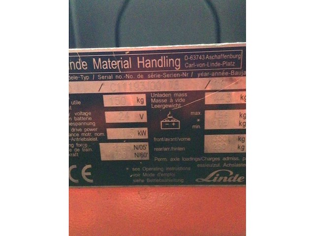 2018 linde p20 industriële trekker - afbeelding 2 van  10