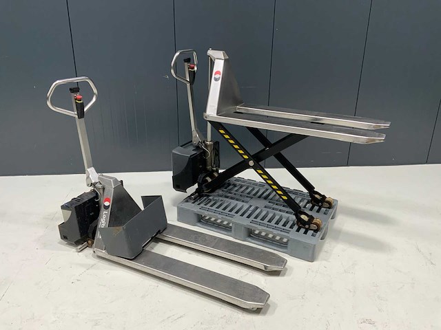 2018 logitrans ehl 1000 rfs hydraulische palletwagen (2x) - afbeelding 1 van  5