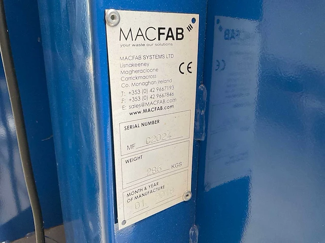 2018 macfab afvalpers - afbeelding 6 van  6