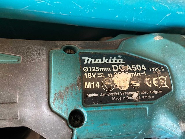 2018 makita dga504 haakse slijpmachine - afbeelding 2 van  5