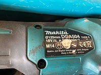 2018 makita dga504 haakse slijpmachine - afbeelding 2 van  5