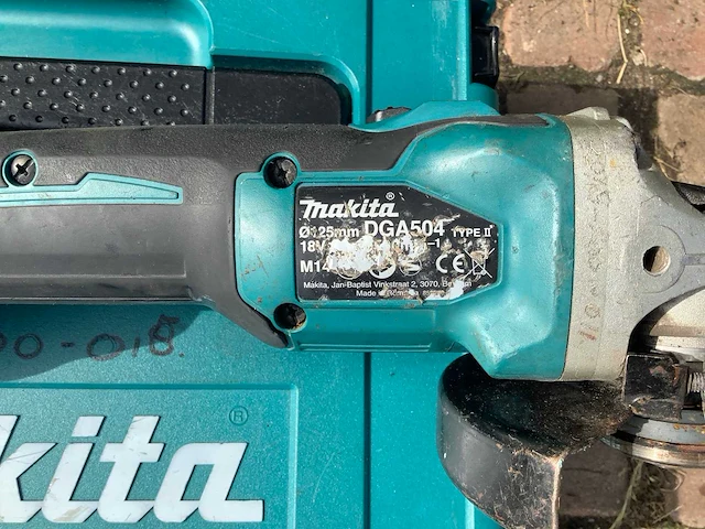 2018 makita dga504 haakse slijpmachine - afbeelding 6 van  6
