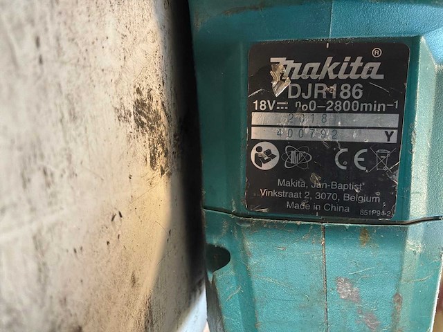2018 makita djr-186 reciprozaag - afbeelding 3 van  4