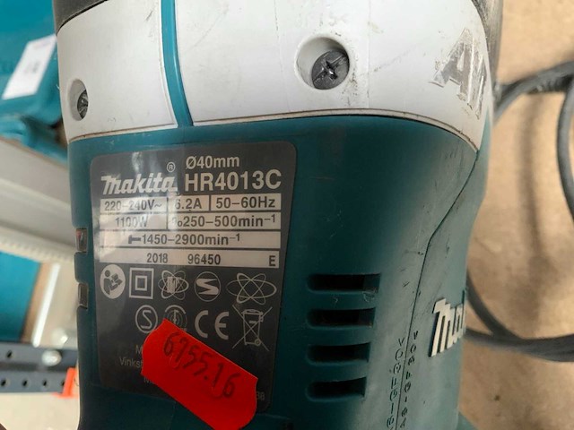2018 makita hr4013c combihamer - afbeelding 2 van  2