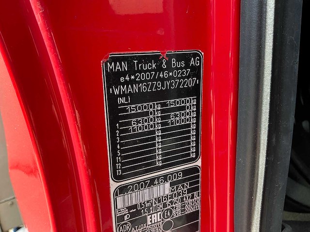 2018 man tgm vrachtwagen 39-bkk-2 - afbeelding 5 van  18