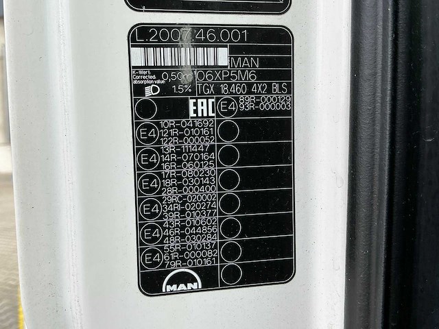 2018 man tgx-18.460 opleggertrekker - afbeelding 27 van  35