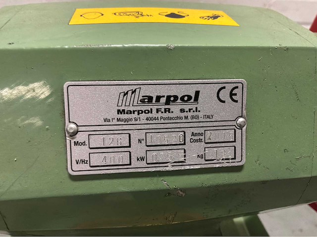 2018 marpol 126 dubbelsteens slijpmachine op kolom - afbeelding 3 van  9