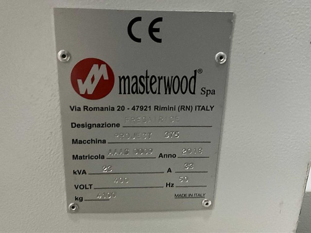 2018 masterwood project 375 5 asige cnc-freesmachine - afbeelding 25 van  31