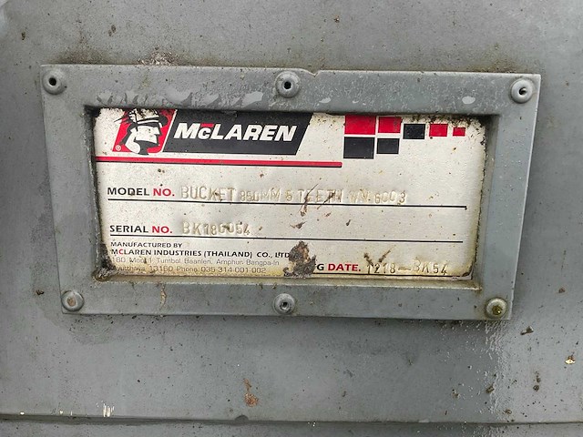 2018 mclaren wn6003 graafbak - afbeelding 4 van  6