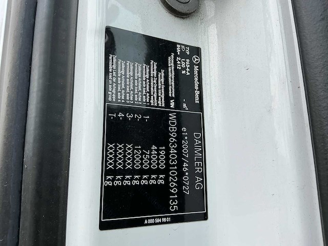 2018 mercedes-benz actros 1845 vrachtwagen - afbeelding 8 van  8