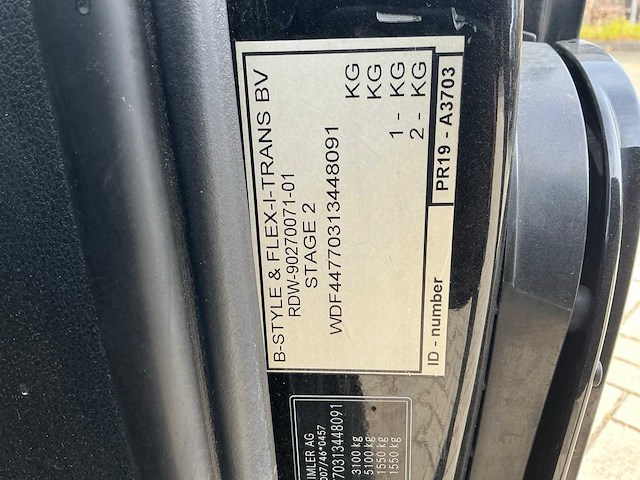 2018 mercedes-benz vito tourer 114 bt pro lang personenauto - afbeelding 22 van  24