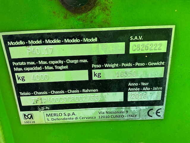 2018 merlo p40.17 verreiker - afbeelding 51 van  55