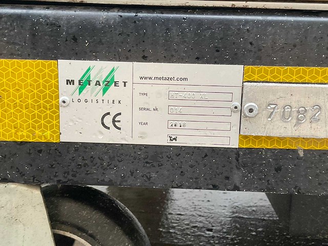 2018 metazet ht-400 xl elektrische plateauwagen - afbeelding 10 van  10